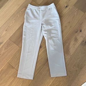 Aritzia cropped light grey pants